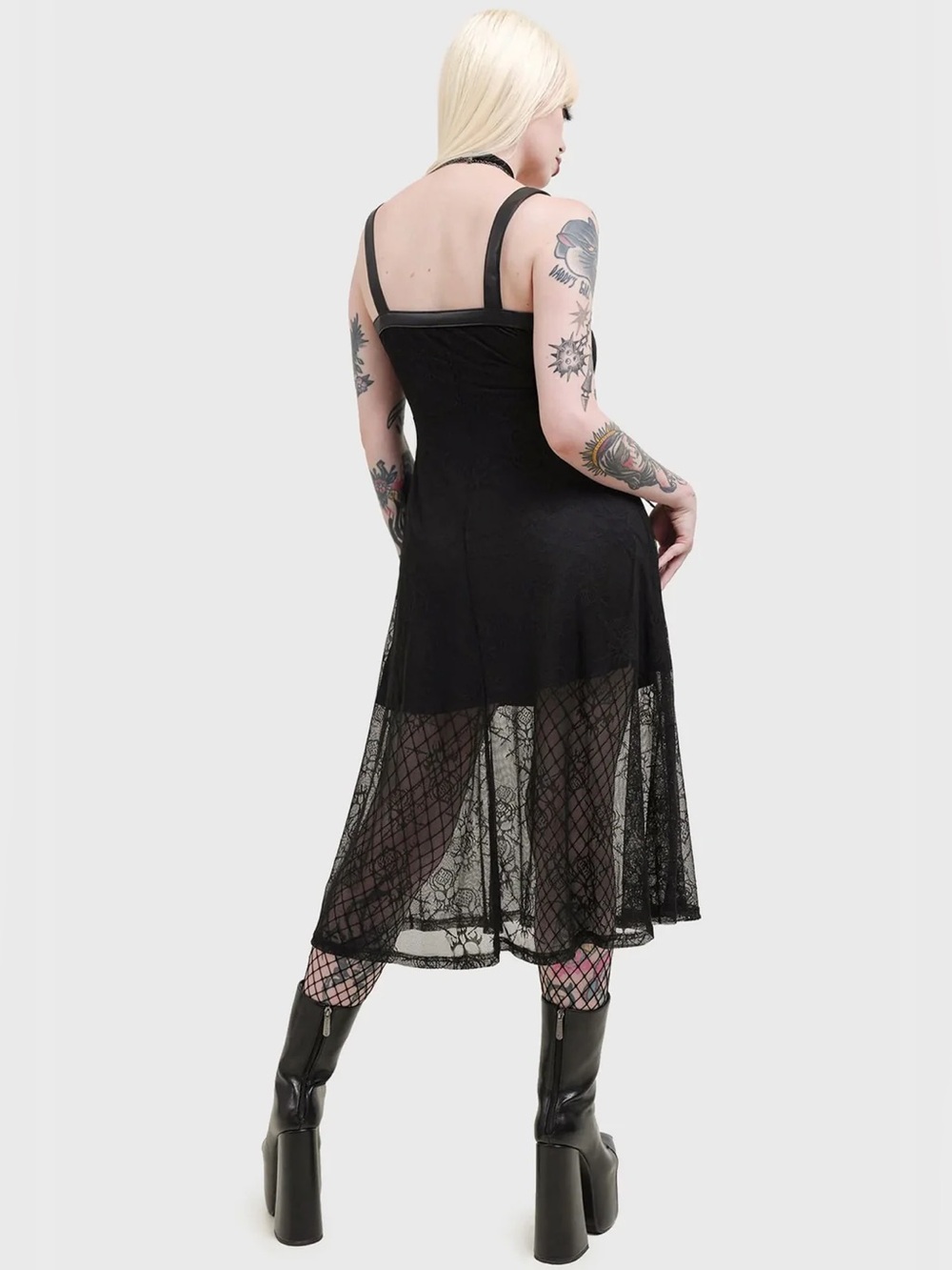 KILLSTAR Anne Arkist Lace Midi Dress, size XL (BNWT) - Picture 3 of 8